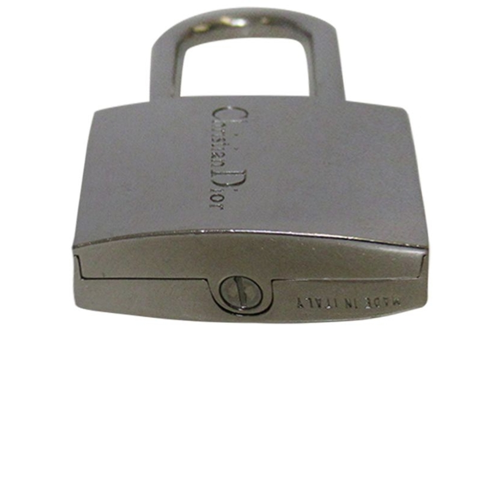 DIOR Silver Metal Lock Keyring Purse Charm for a Handbag - Picture 4 of 4